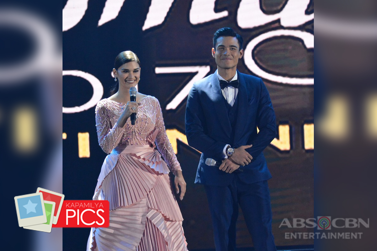 PHOTOS: Hosts Miss Universe 2015 Pia Wurtzbach & Xian Lim at the Binibining Pilipinas 2017 Coronatio