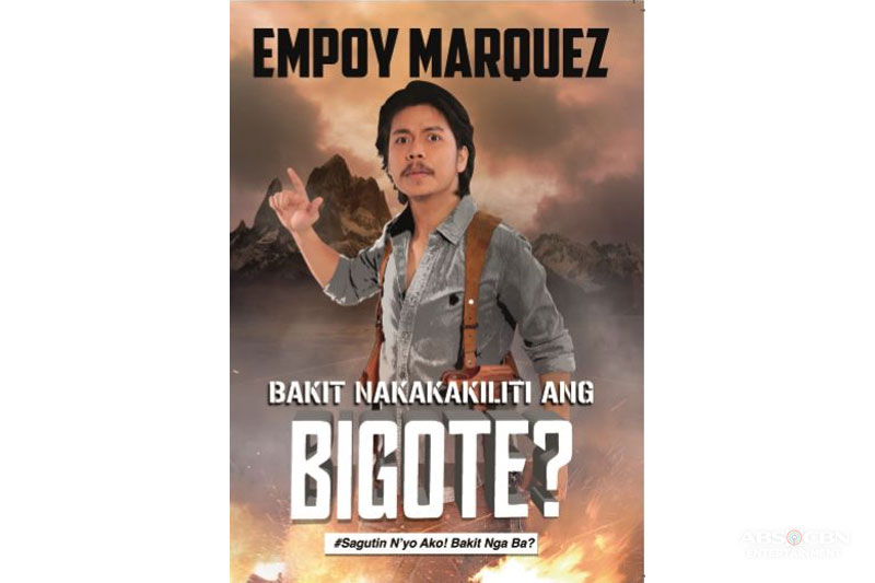 Empoy amuses readers in his book Bakit Nakakakiliti ang Bigote 1