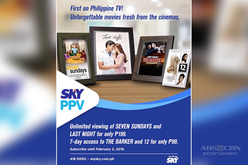 Welcome 2018 with Star Cinema s hit movies on SKY pay per view 1